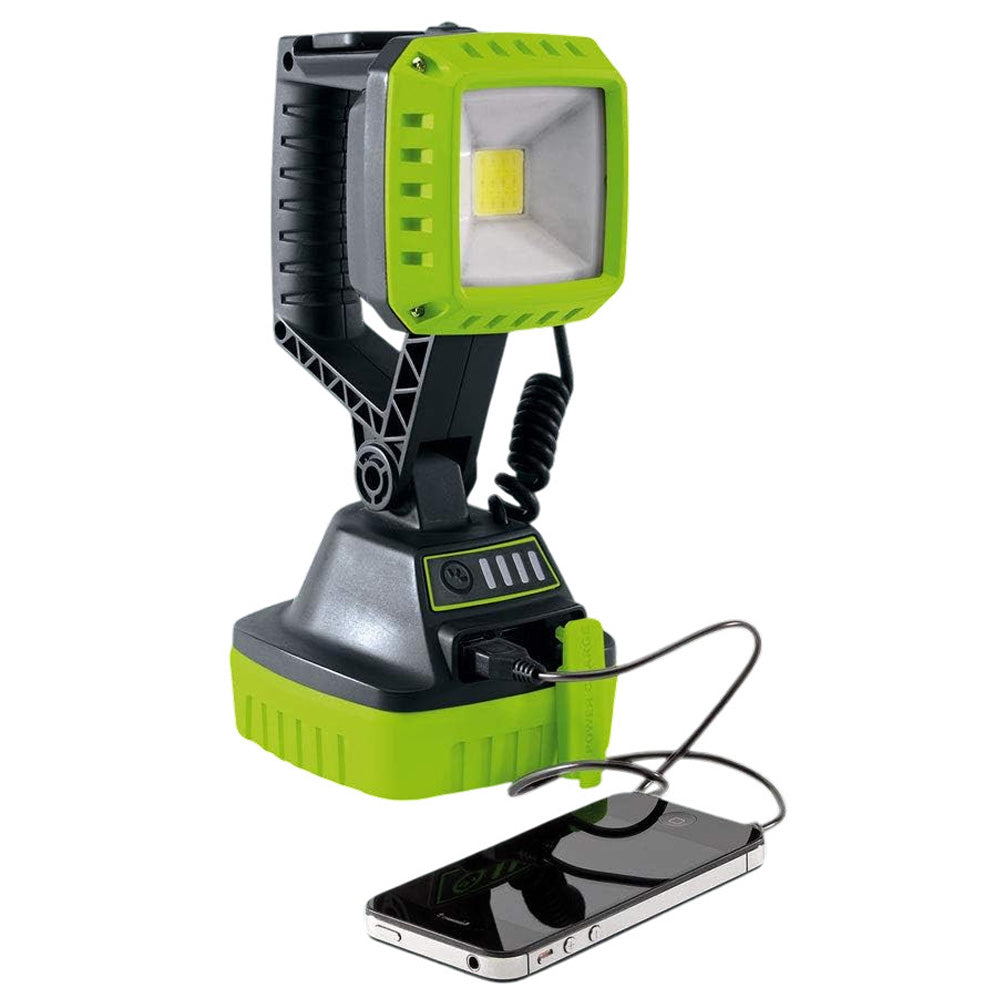 Draper 90033 COB LED Rechargeable Worklight Torch | 10W, 1,000 Lumens | USB Output