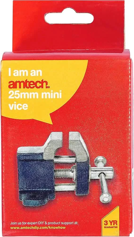 Amtech D2800 25mm  Mini vice, Blue