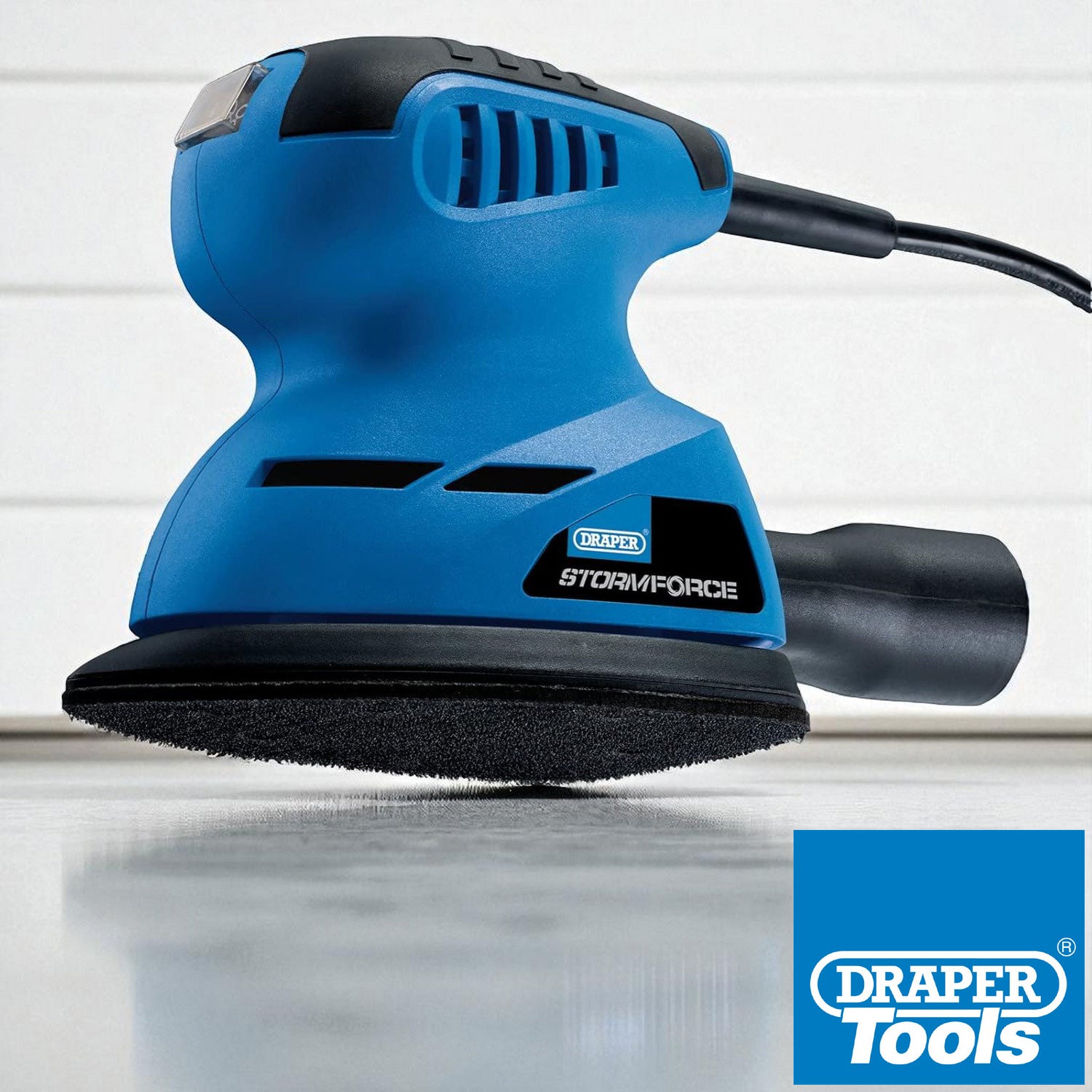 Draper 92627 125W Electric Tri-Base Detail Sander + 27 Sanding Sheets