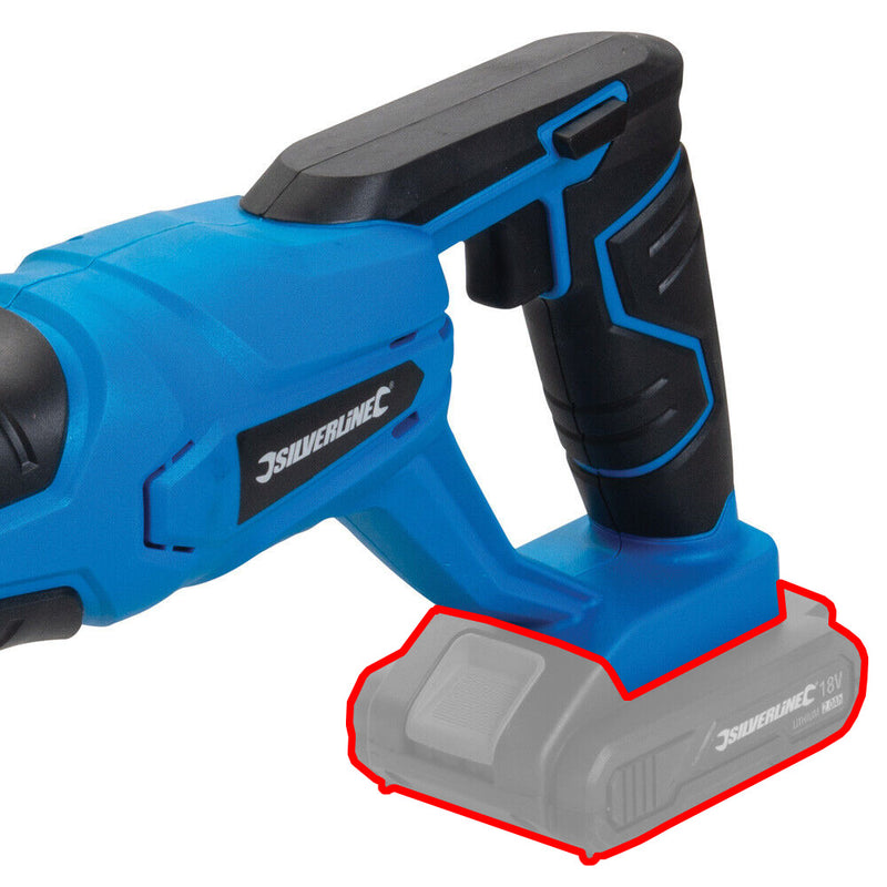 18V Cordless Reciprocating Saw Silverline 953452 | SOLD BARE NO BATTERY/CHARGER