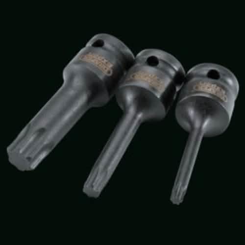 Draper Torx-Star Socket Bit Set, 1/2" Sq. Dr. (9 Piece) 99184.