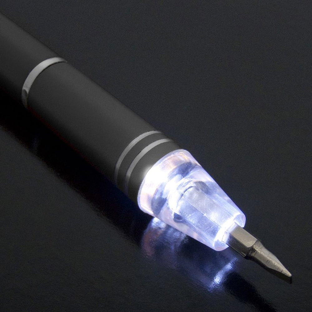 LED Precision Screwdriver plus Telescopic Magnetic Pick Up Tool & Extendable Inspection Mirror