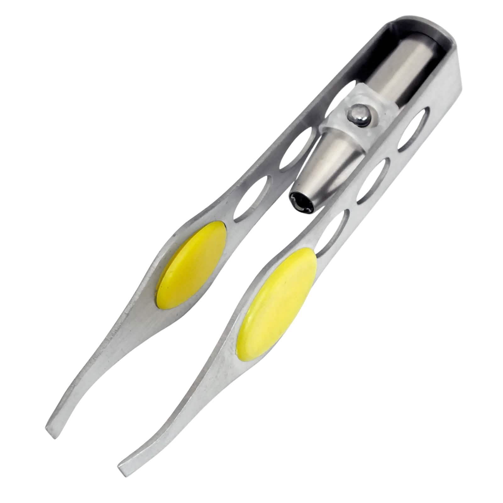 Heavy Duty Helping Hands plus LED Tweezers | Soldering Stand with 60mm 3x Magnifying Glass