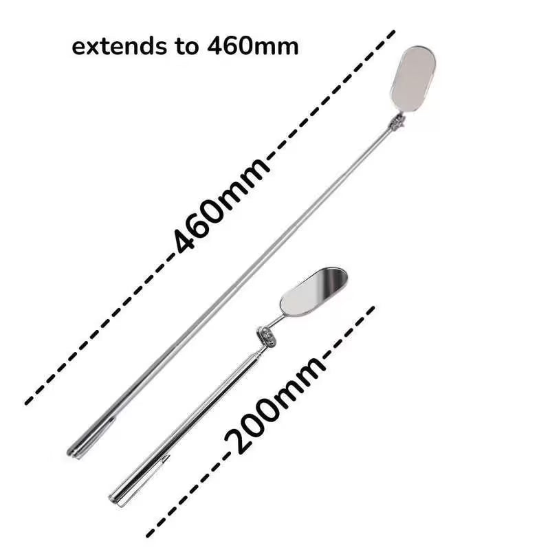 6pc Inspection Tools Set including Telescopic Magnetic Pick Up Tools plus Telescopic Insection Mirrors and Precision Screwdrivers