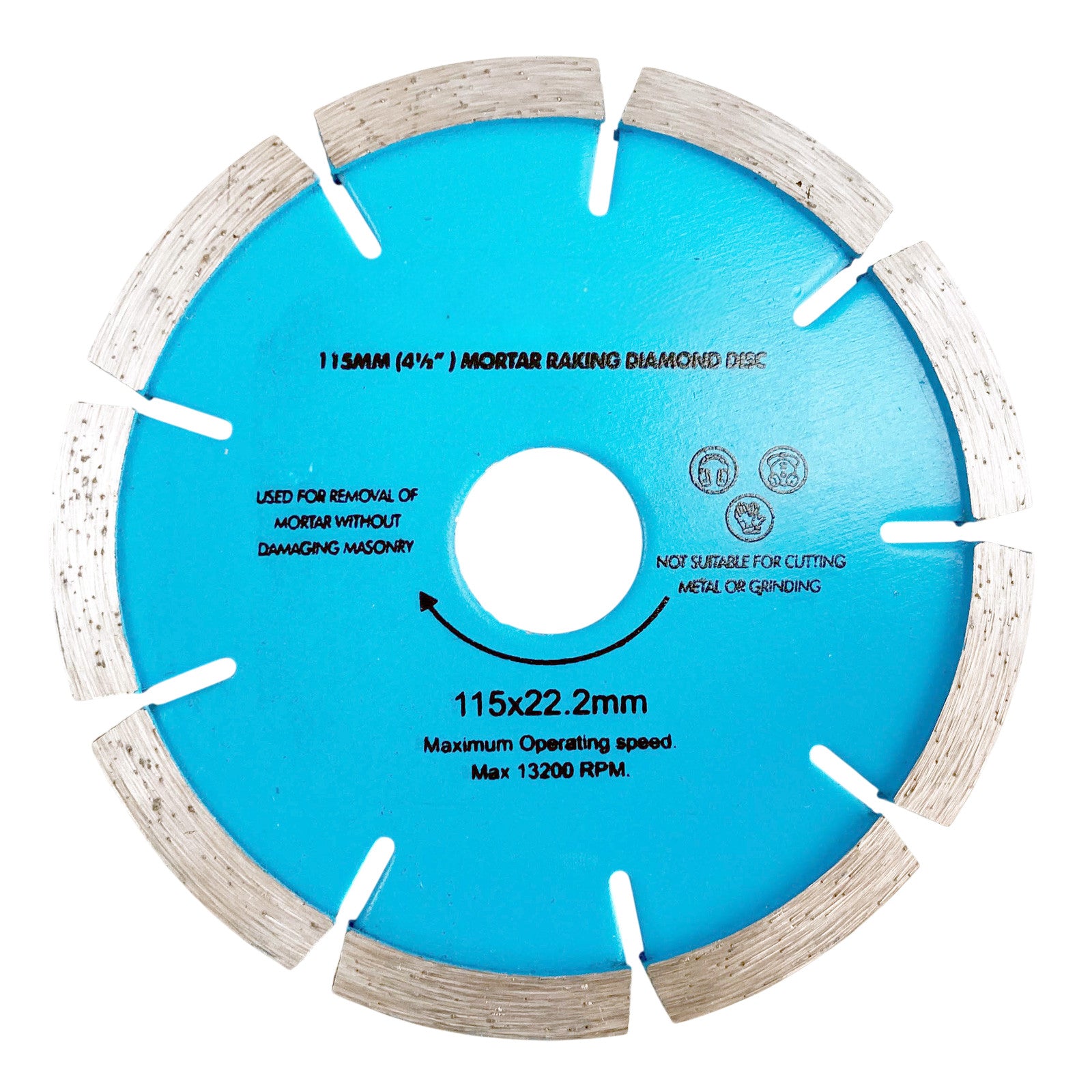 2pk 115mm Mortar Raking Diamond Disc plus 110mm Tile Cutting Diamond Blade | 4.5" Angle Grinders