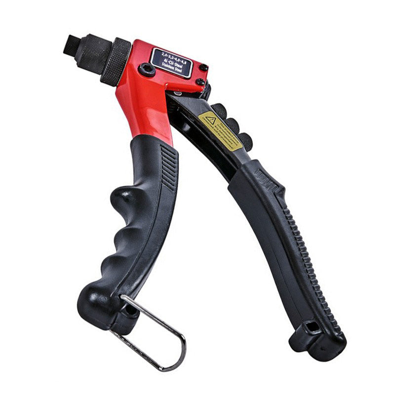 Hand Pop Riveter Rivet Gun Pro Riveting Tool plus 1000 Assorted Rivets and 4 Nozzle Heads