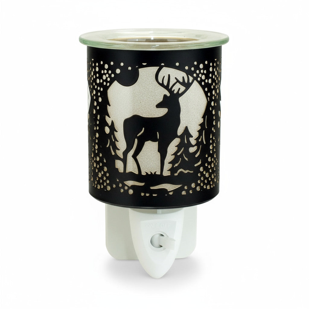 Stag Plug In Scented Wax Melter Warmer Deer Forest Electric Aroma Diffuser Lamp