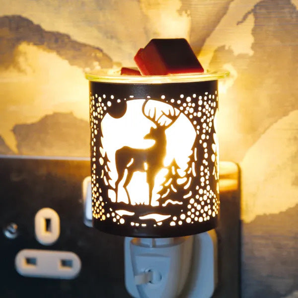 Stag Plug In Scented Wax Melter Warmer Deer Forest Electric Aroma Diffuser Lamp