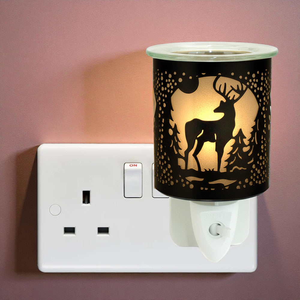 Stag Plug In Scented Wax Melter Warmer Deer Forest Electric Aroma Diffuser Lamp