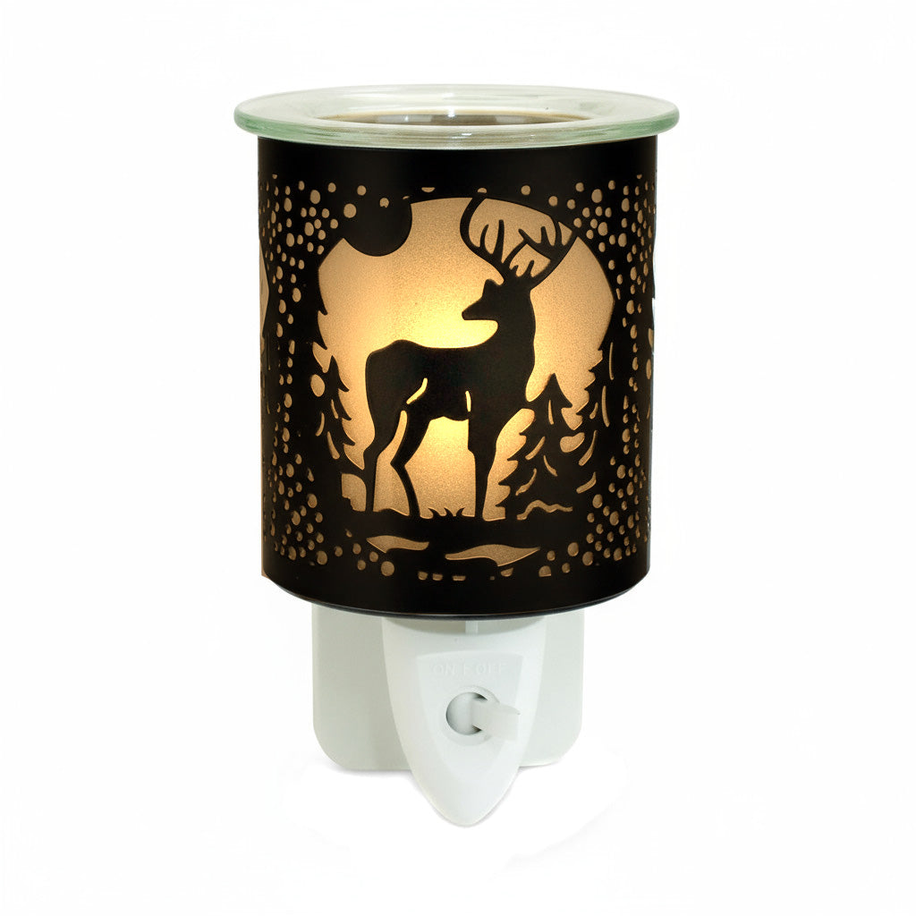 Stag Plug In Scented Wax Melter Warmer Deer Forest Electric Aroma Diffuser Lamp