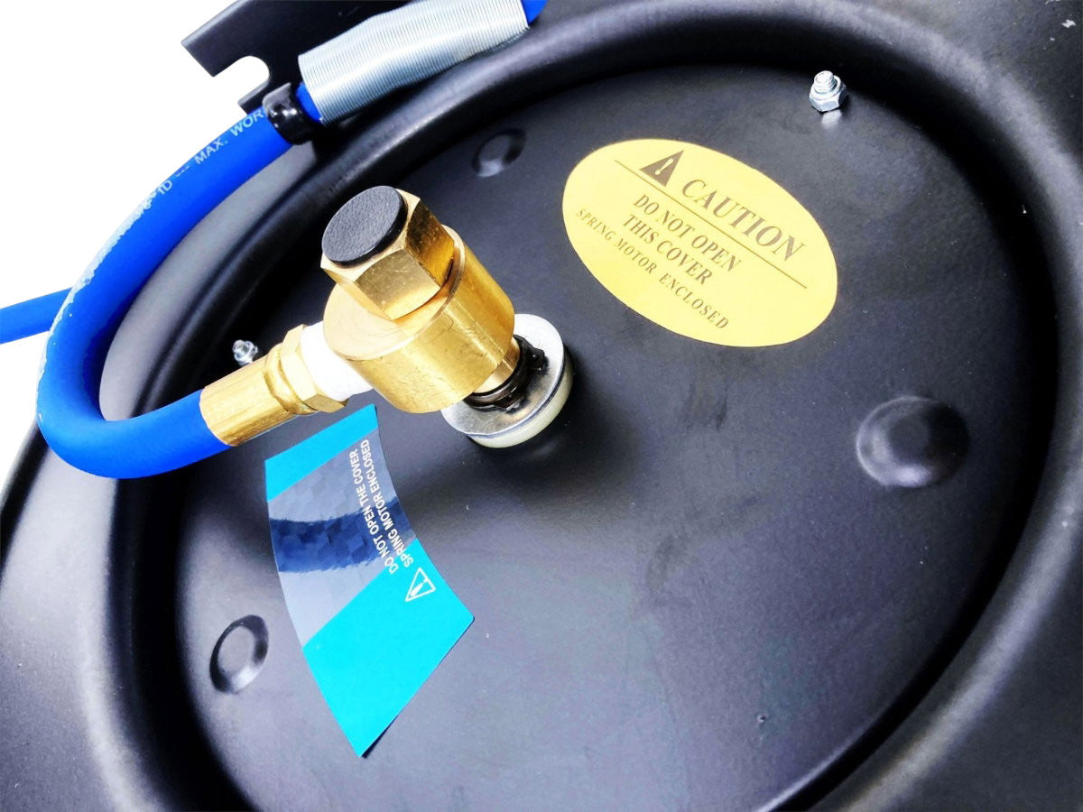 30ft 3/8" Auto Rewind Retractable Air Hose Reel