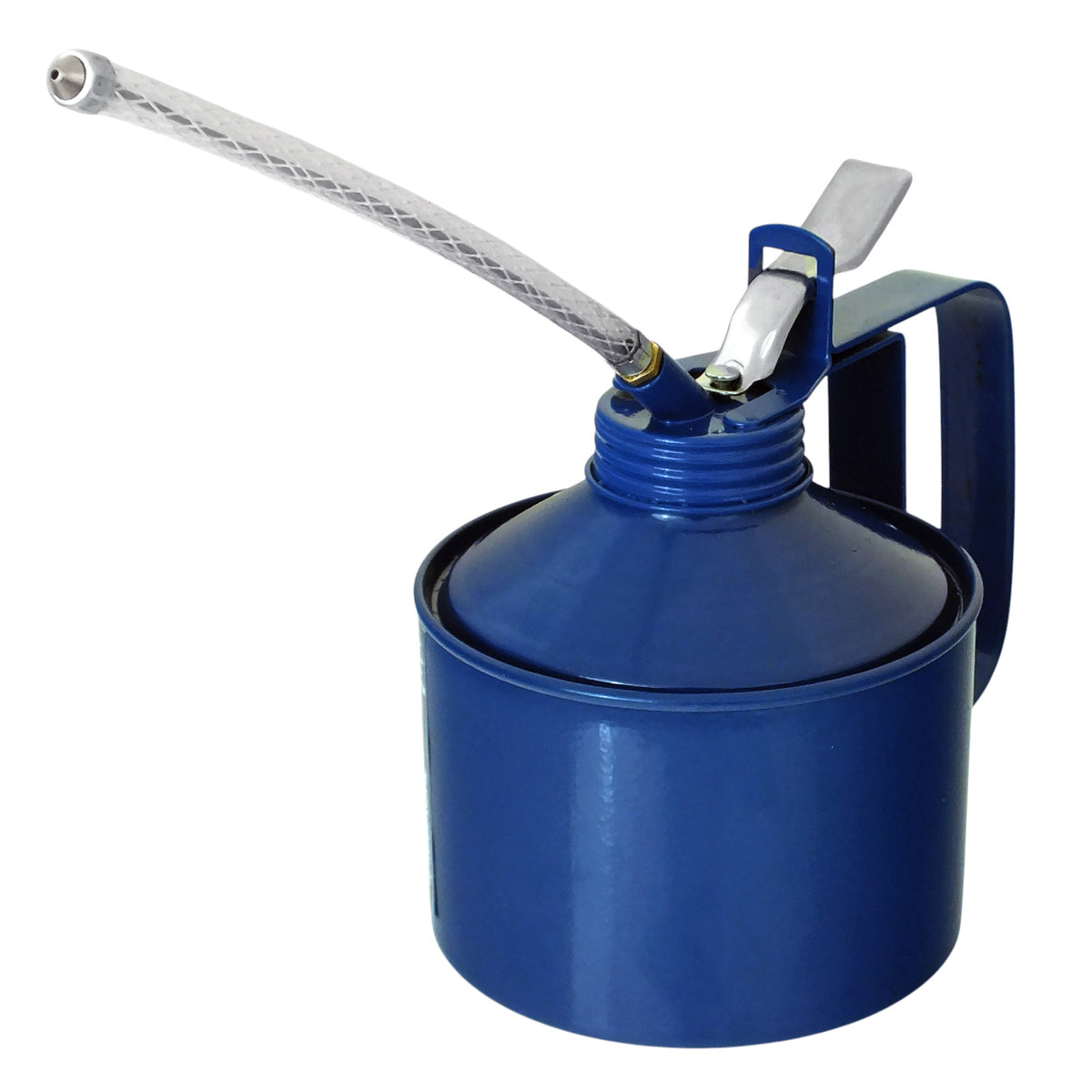1.5 Pint Oil Can with Lever Pump Action and Removeable Flexible Spout