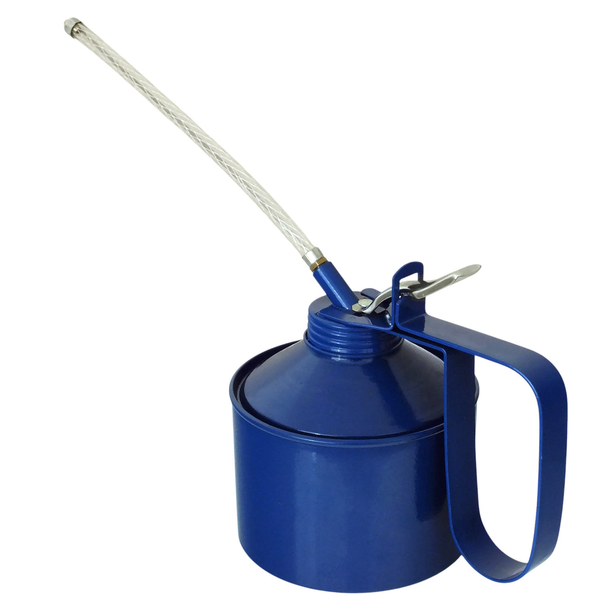 1.5 Pint Oil Can with Lever Pump Action and Removeable Flexible Spout