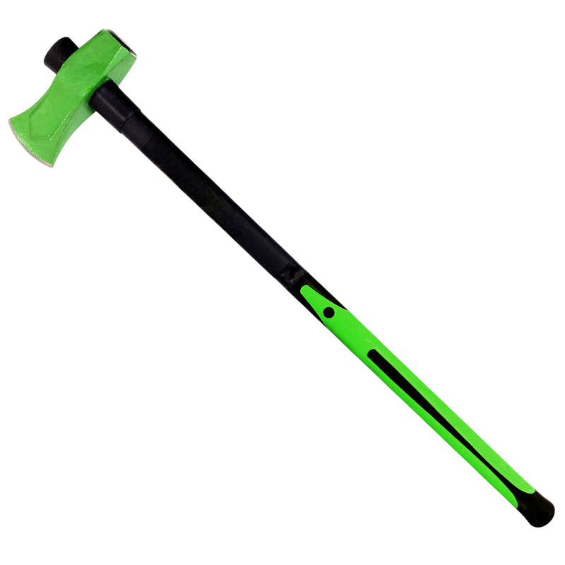 6lb Wood Splitting Maul Axe Fibreglass Shaft Anti-jam Head + Log Bomb Wedge