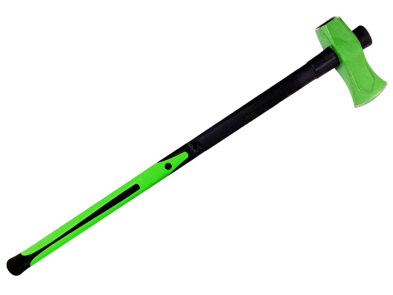 6lb Wood Splitting Maul Axe Fibreglass Shaft Anti-jam Head + Log Bomb Wedge