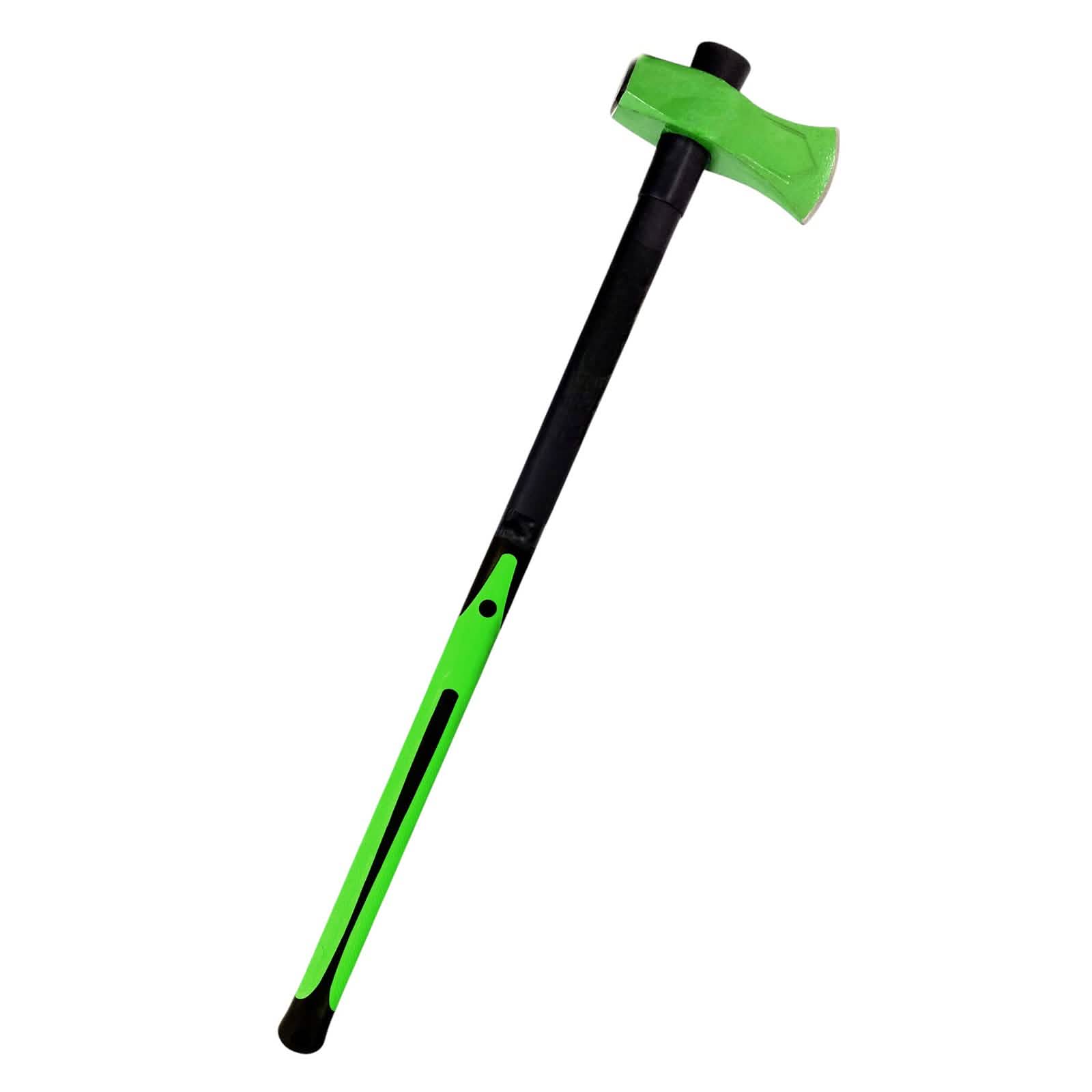 6lb Wood Splitting Maul Axe Fibreglass Shaft Anti-jam Head + Log Bomb Wedge