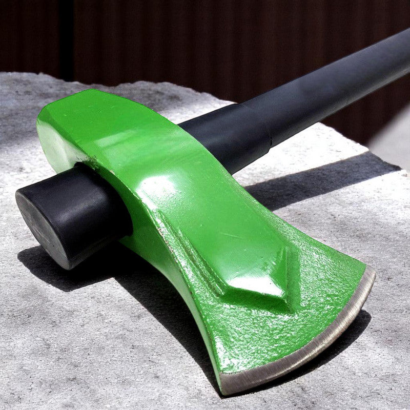 6lb Wood Splitting Maul Axe Fibreglass Shaft Anti-jam Head + Log Bomb Wedge