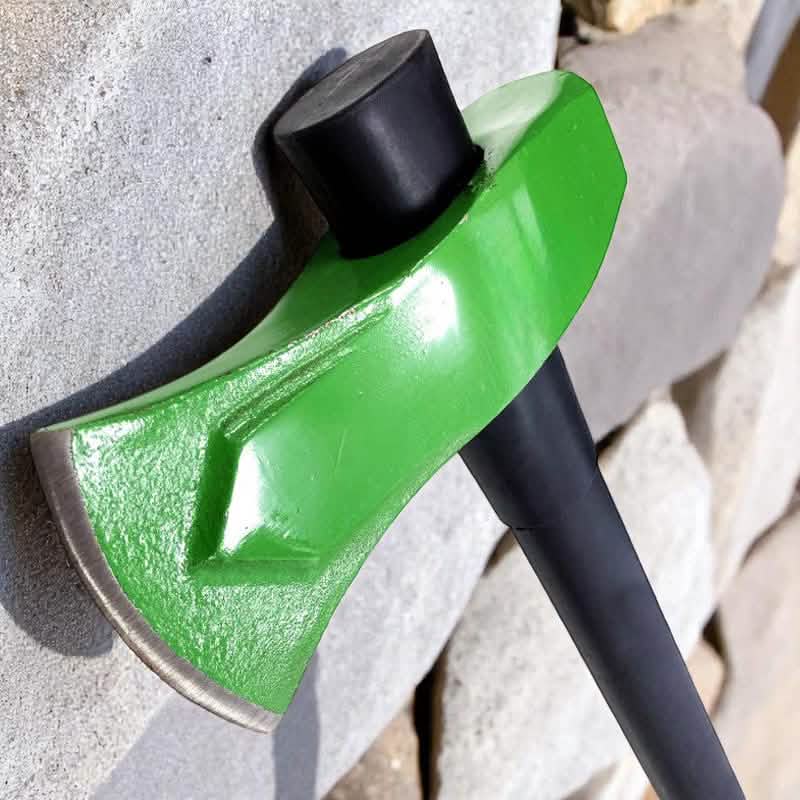 6lb Wood Splitting Maul Axe Fibreglass Shaft Anti-jam Head + Log Bomb Wedge