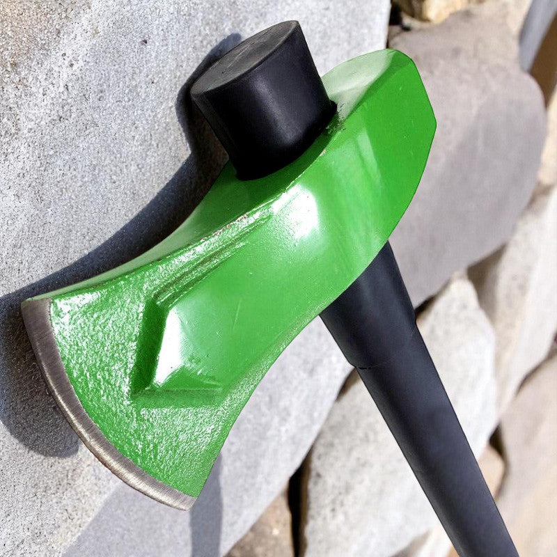 6lb Wood Splitting Maul Axe Fibreglass Shaft Anti-jam Head + Log Bomb Wedge