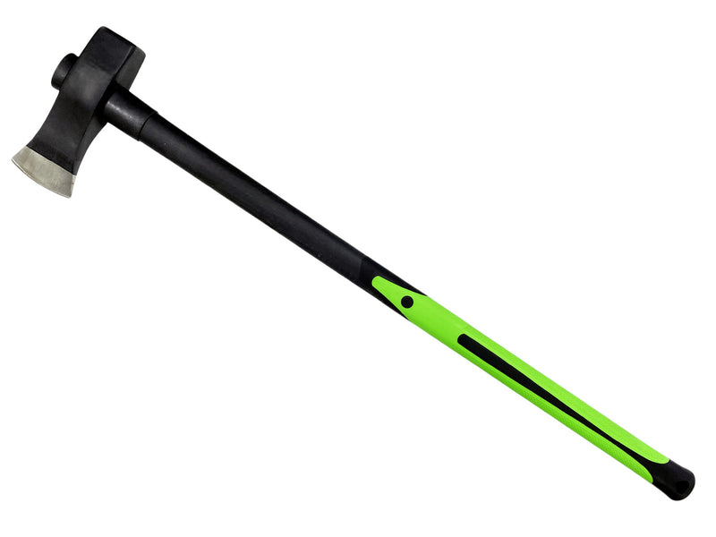6lb Log Splitting Maul Axe Fibreglass Shaft Soft Grip Rubber Handle Tree Felling