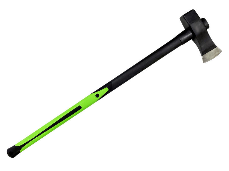 6lb Log Splitting Maul Axe Fibreglass Shaft Soft Grip Rubber Handle Tree Felling