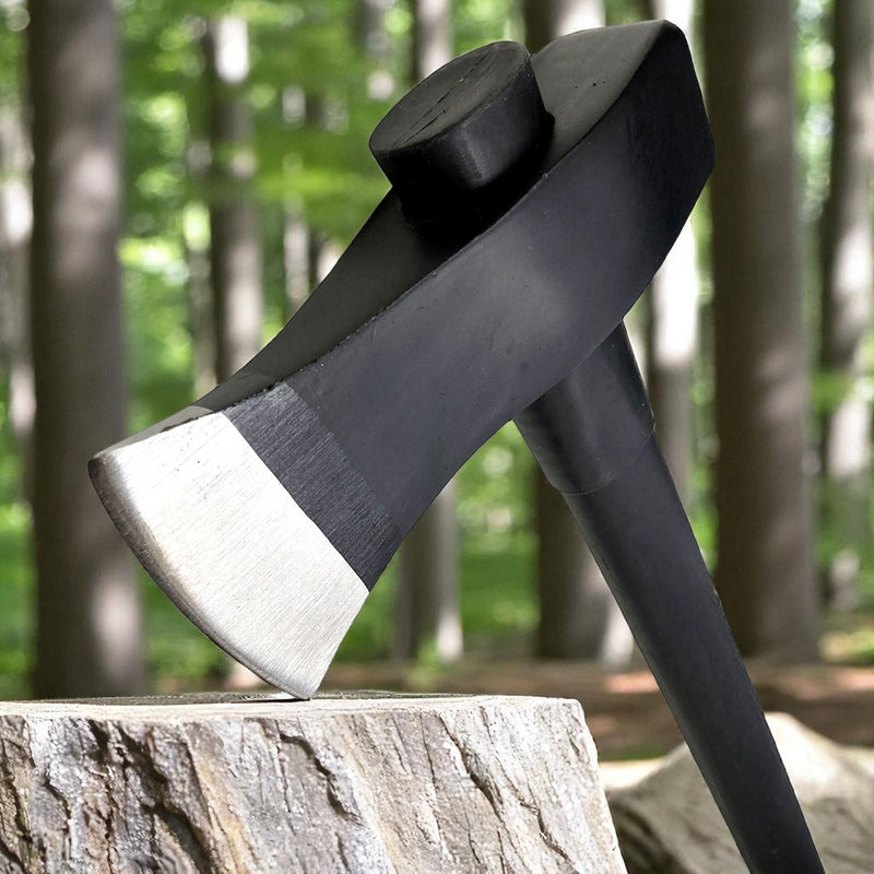 6lb Log Splitting Maul Axe Fibreglass Shaft Soft Grip Rubber Handle Tree Felling