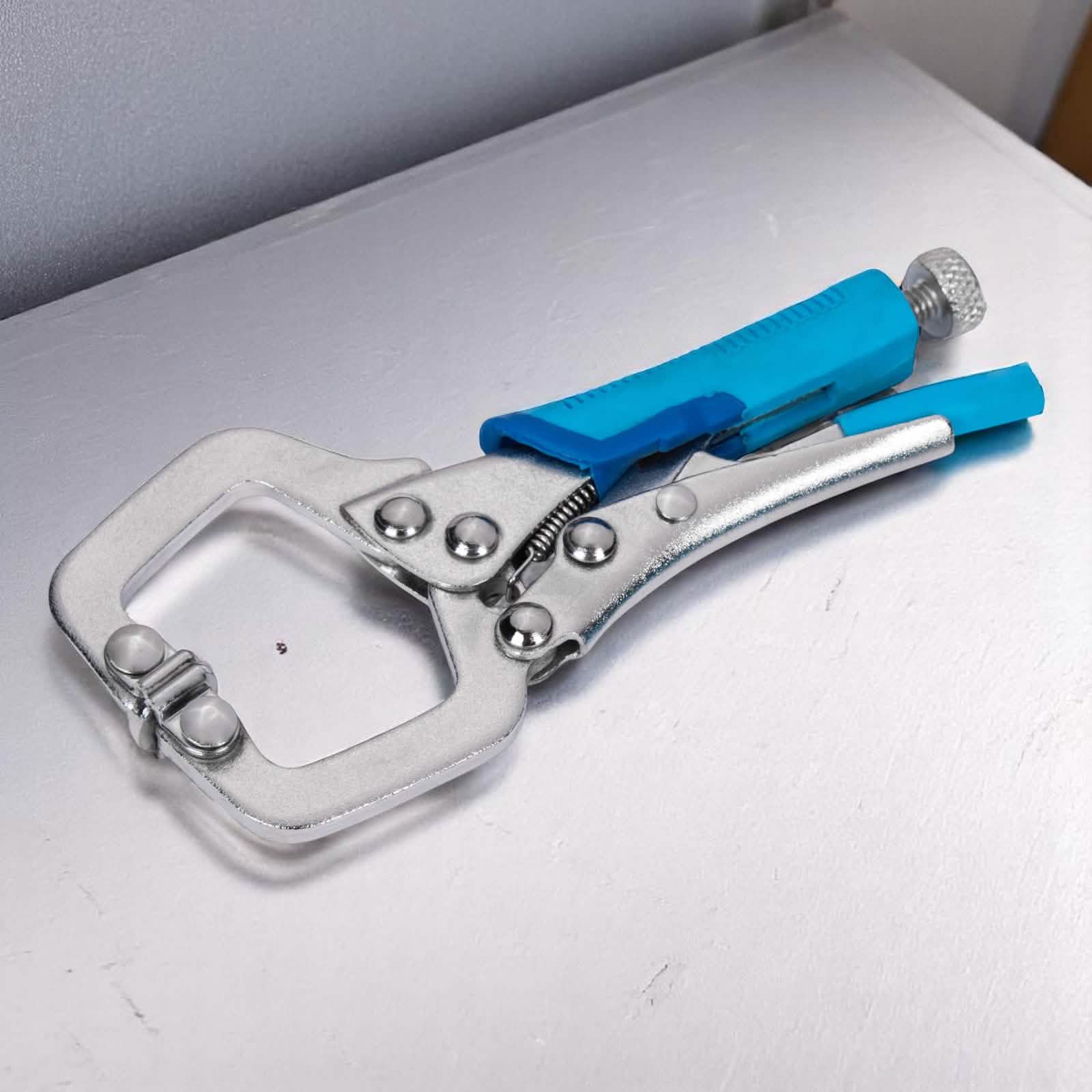 Blue Spot 3pc Mini Adjustable Locking Plier and Clamp Set | Lifetime Warranty