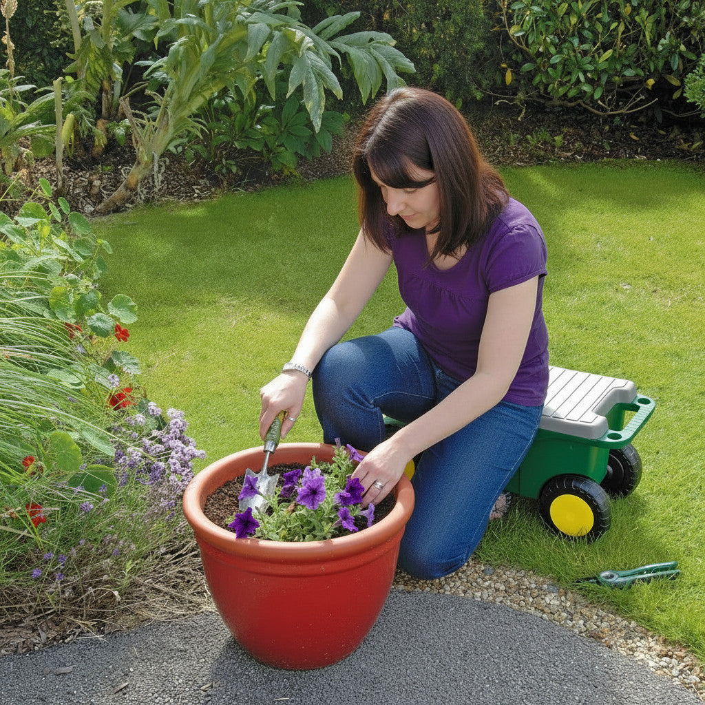 2-in-1 Gardeners Tool Storage Cart and Seat