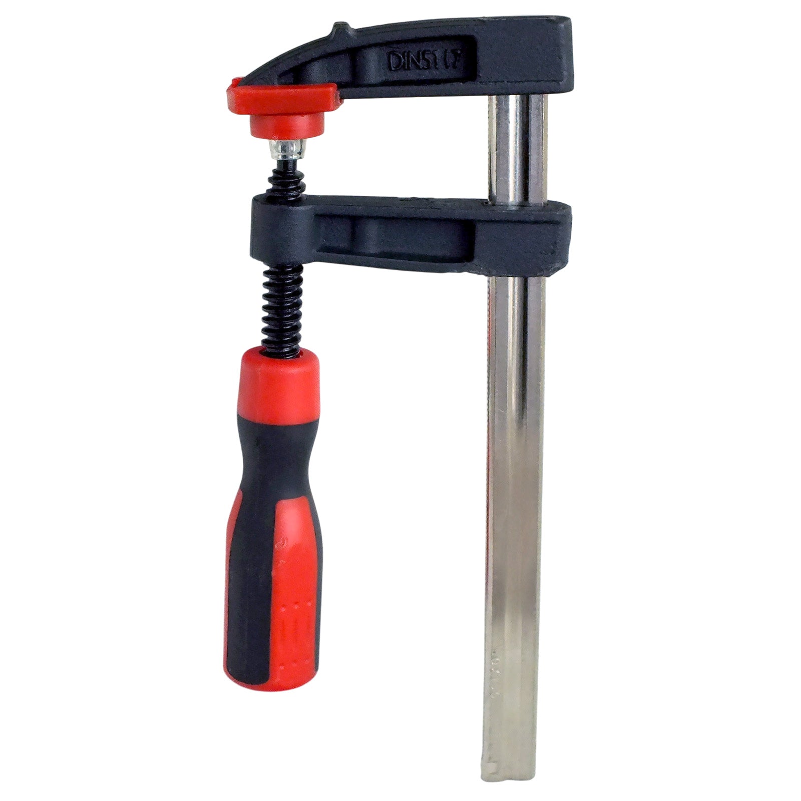 Pack of 4 Heavy Duty F Bar Clamps (6") 150mm x 50mm Quick Slide plus Pack of 4 Mini Ratchet Speed Clamps (4") 100mm