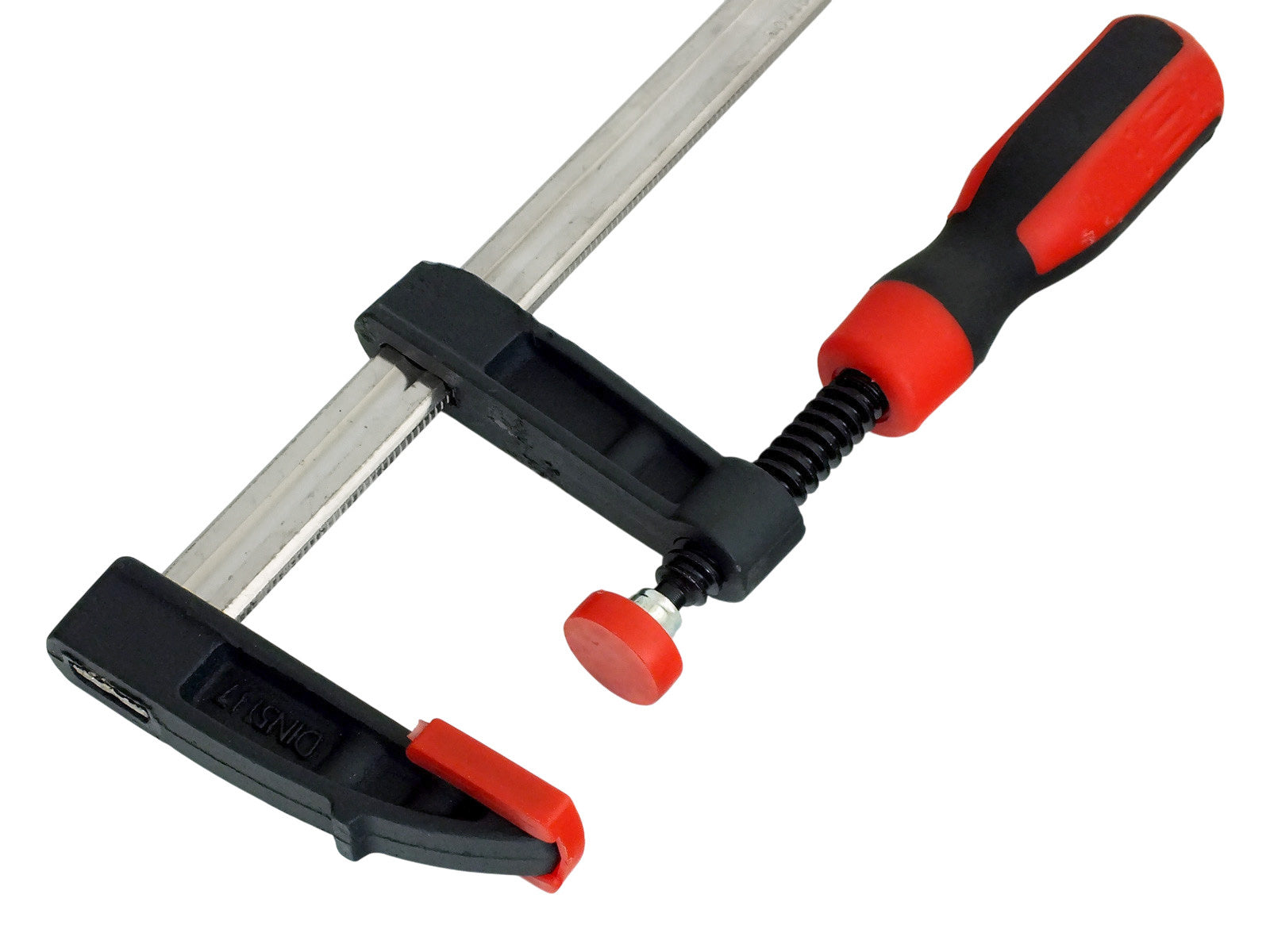 Pack of 4 Heavy Duty F Bar Clamps (6") 150mm x 50mm Quick Slide plus Pack of 4 Mini Ratchet Speed Clamps (4") 100mm