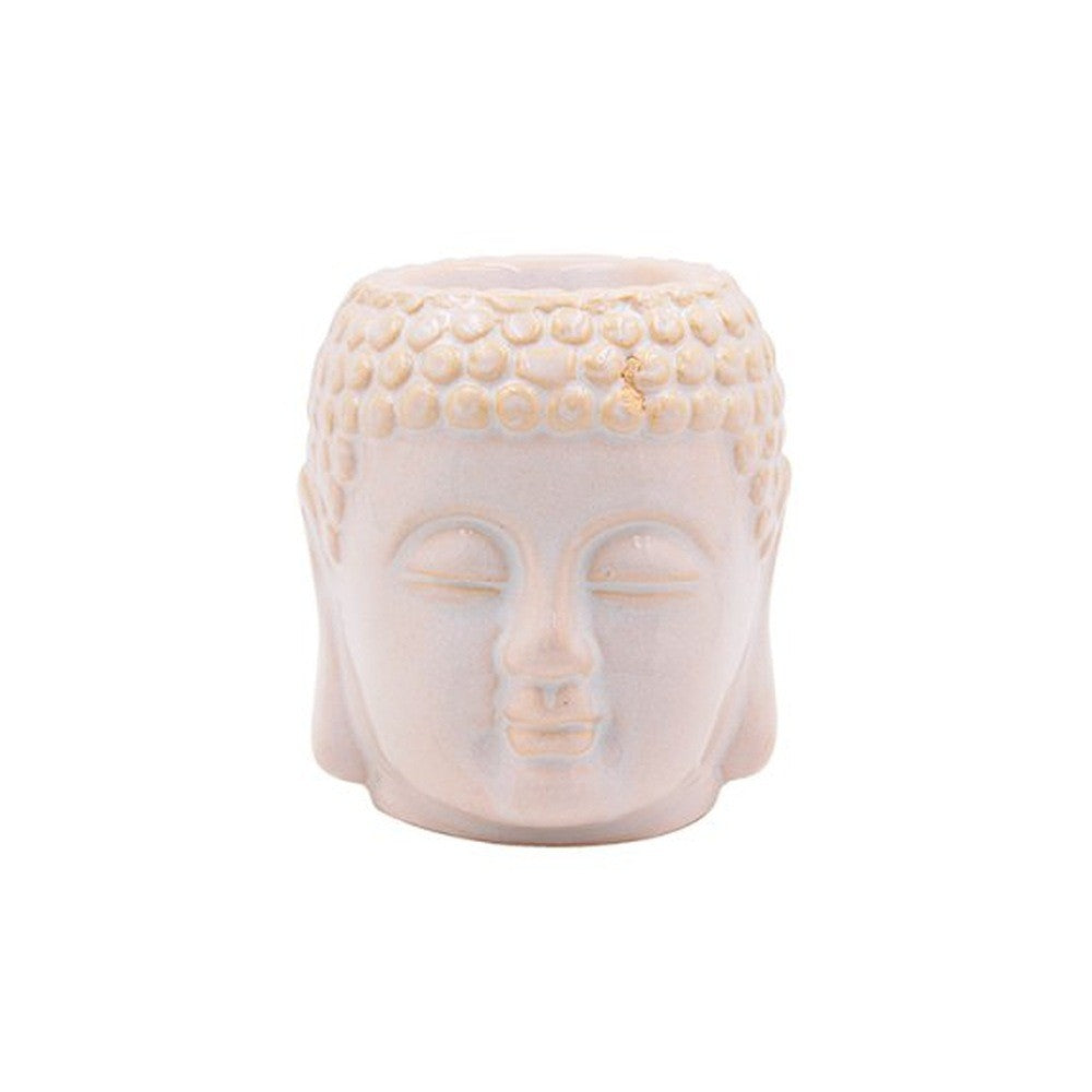 Buddha Head Tealight Wax Melt Burner Oil Warmer Home Fragrance Colour Choice
