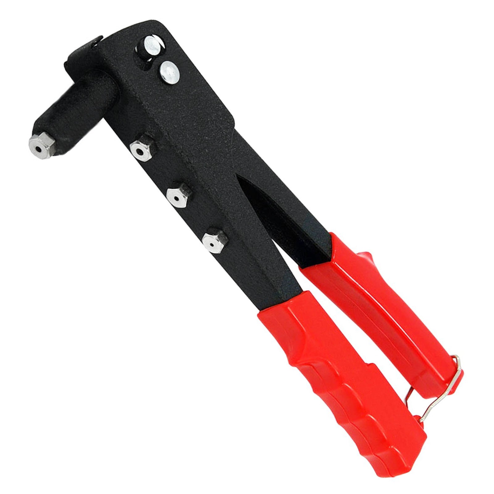 Heavy Duty Hand Riveter Pop Rivet Gun with 4 Nozzle Heads & 1000 Assorted Rivets