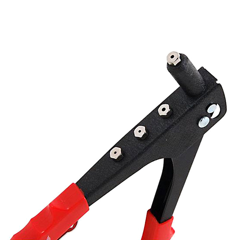 Heavy Duty Hand Riveter Pop Rivet Gun with 4 Nozzle Heads & 1000 Assorted Rivets