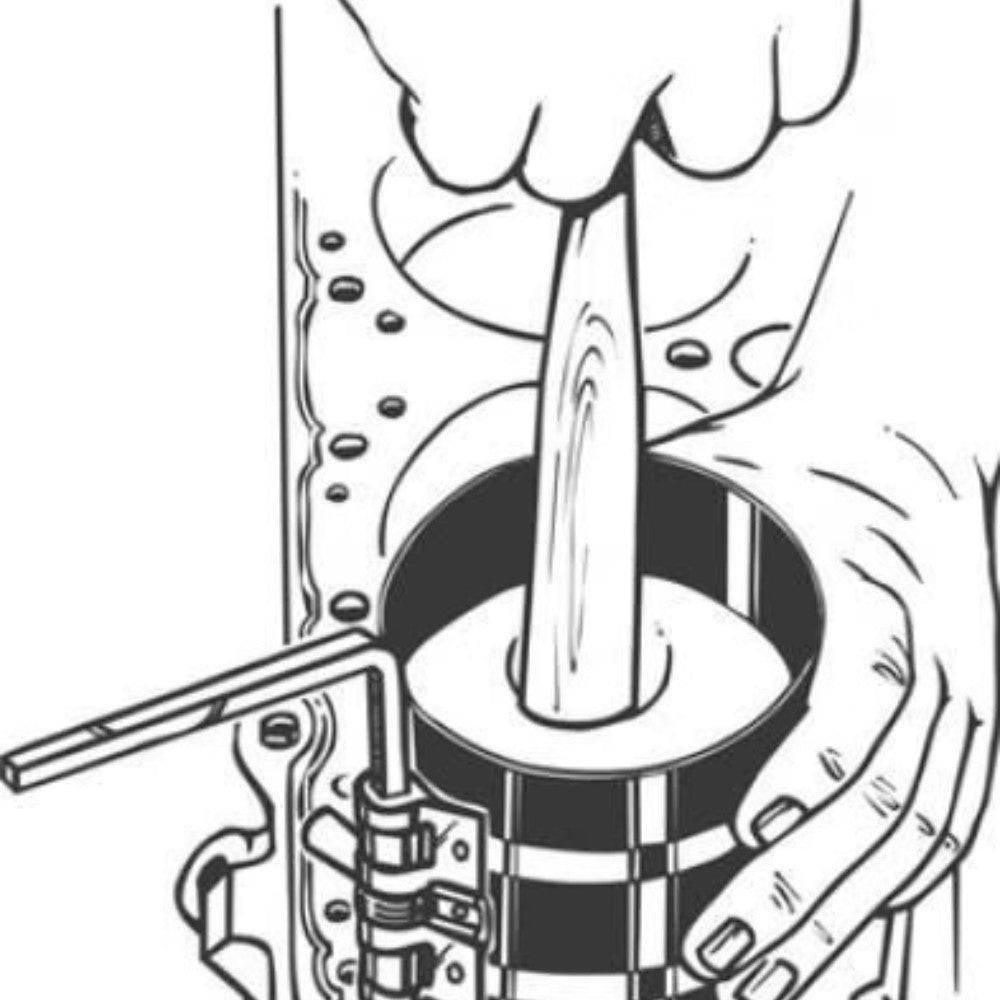 Adjustable Piston Ring Compressor 60–175mm Diameter, 75mm Depth, Hex Drive Key Included – Ideal for Engine Rebuild, Cylinder and Piston Ring Installation