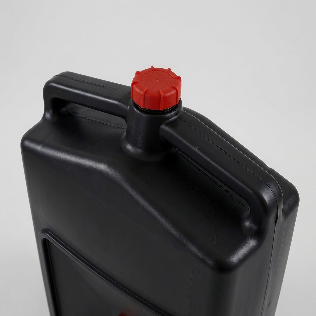 10 Litre Oil Drain Pan & Fluid Collection Tank with Screw-Cap Spout
