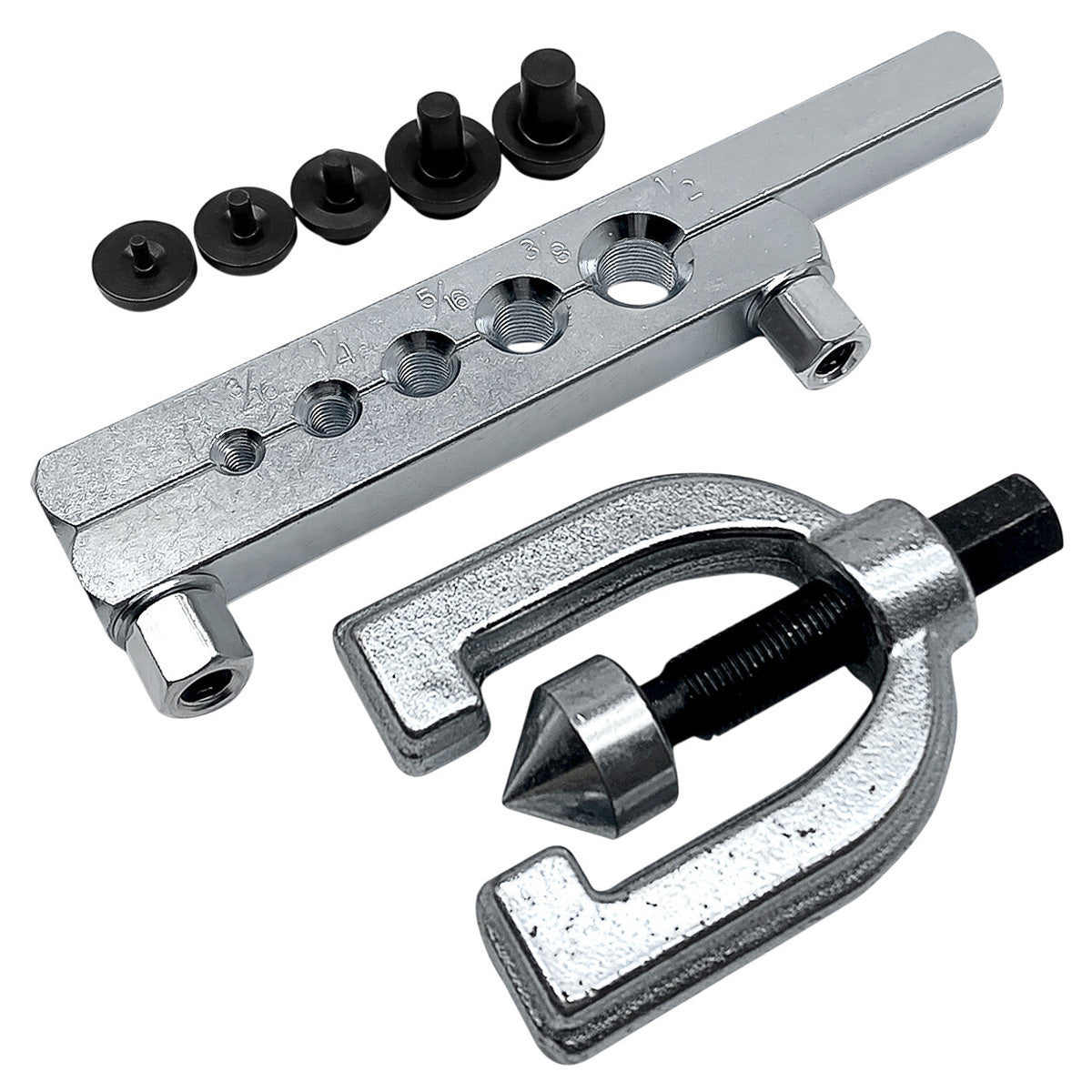 9pc Brake & Fuel Pipe Repair Tool Set |  Mini Pipe Bender, Tube Cutter & AF Pipe Flaring Kit