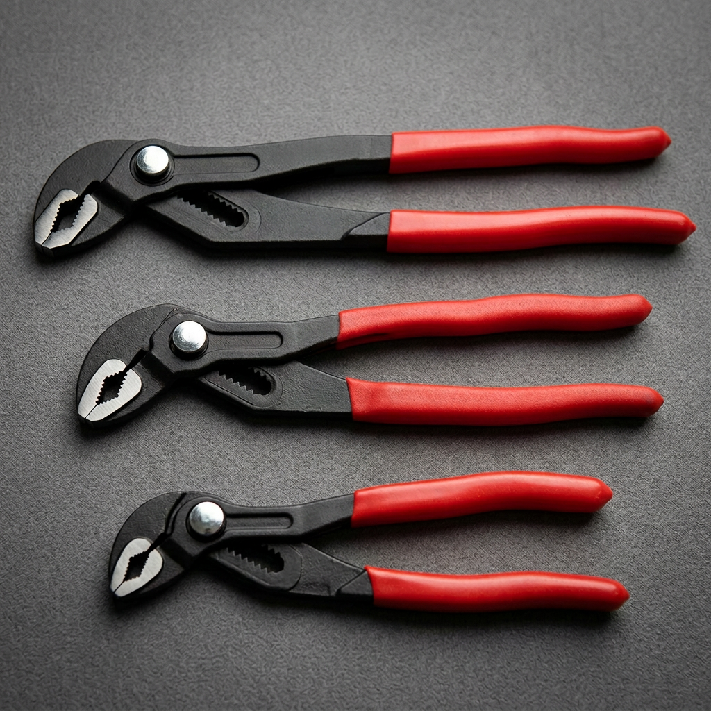 Water Pump Pliers Set 3pc Button Release 175–300mm
