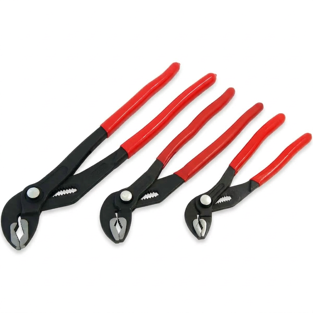 Water Pump Pliers Set 3pc Button Release 175–300mm