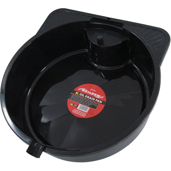 8 Litre Oil Drain Pan Tray Draining Engine Oil - Neilsen