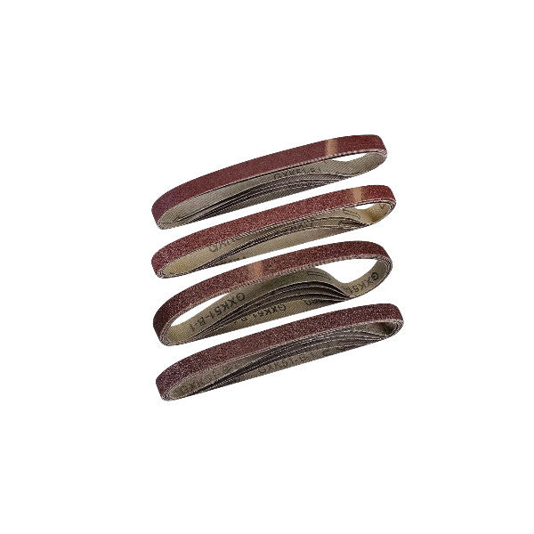 260w 13mm Power Belt Finger File Sander & 12 Assorted Grit Sanding Belts