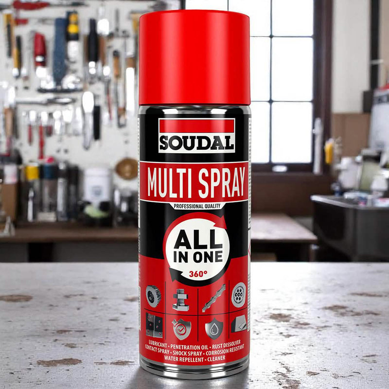 Soudal 200ml Multi Spray High Grade Lubricating Penetrating Oil Cleaning Contact