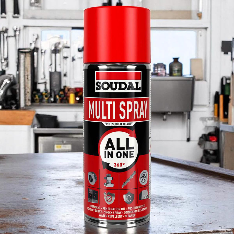 Soudal 200ml Multi Spray High Grade Lubricating Penetrating Oil Cleaning Contact