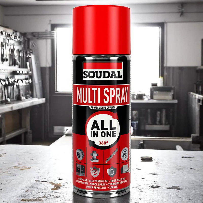 Soudal 200ml Multi Spray High Grade Lubricating Penetrating Oil Cleaning Contact