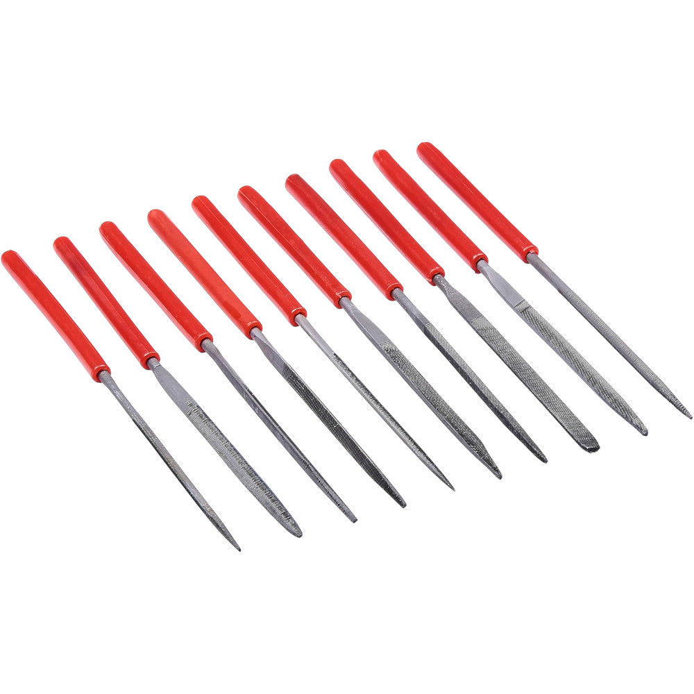 Mini Needle File Set Precision Files + Wallet - 3 Year Warranty - 10pc - Amtech