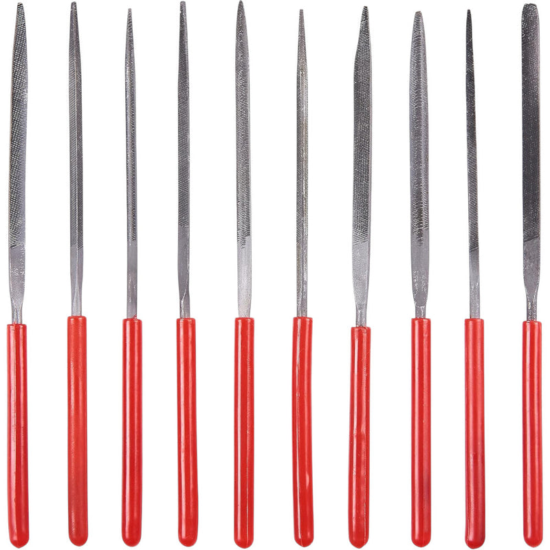 Mini Needle File Set Precision Files + Wallet - 3 Year Warranty - 10pc - Amtech