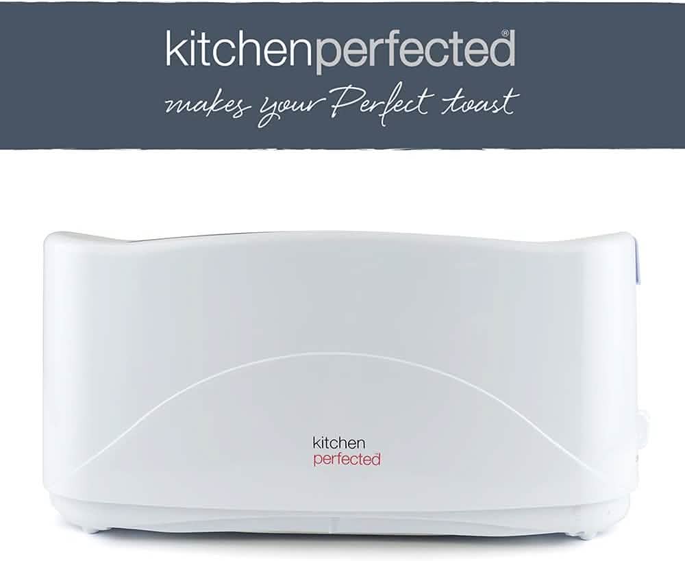 Premium White 1300w 4-slice Cool Touch Toaster W/ Crumb Tray 7 Browning Settings