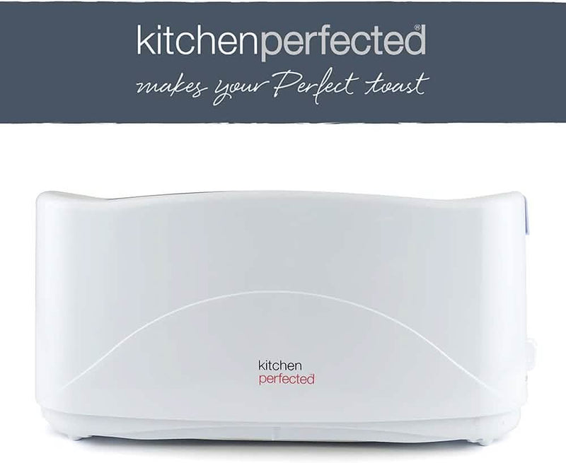 Premium White 1300w 4-slice Cool Touch Toaster W/ Crumb Tray 7 Browning Settings