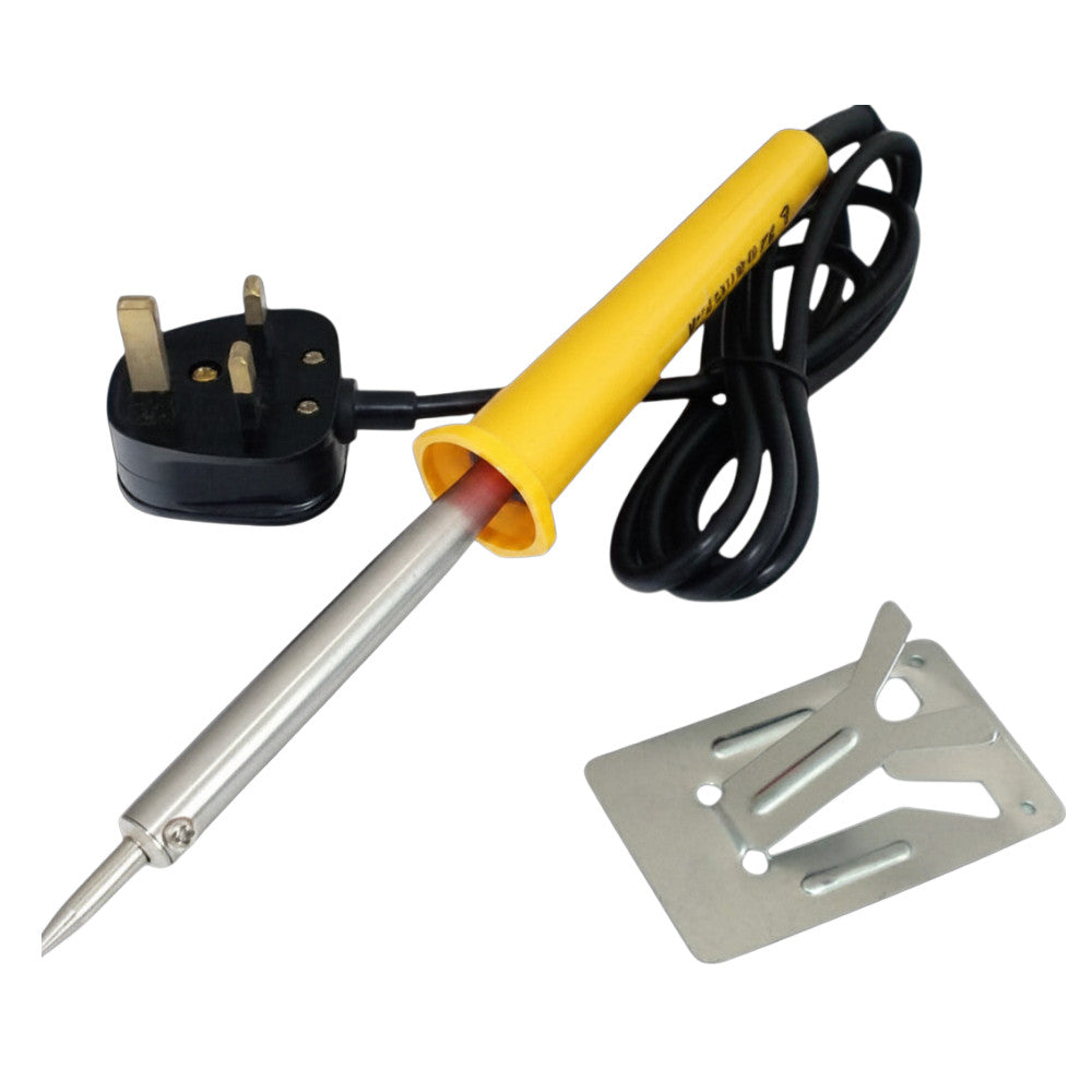 Electric Soldering Iron Needle Tip 60w + Helping Hands Magnifying Glass