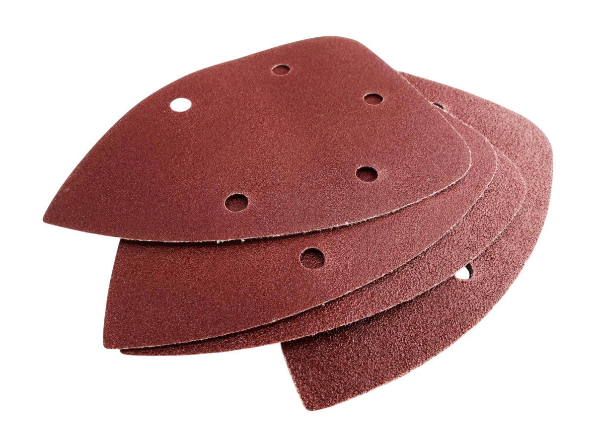 Draper 220W Tri-Base Detail Sander with 3 Interchangeable Base Plates & 25 Sanding Sheets