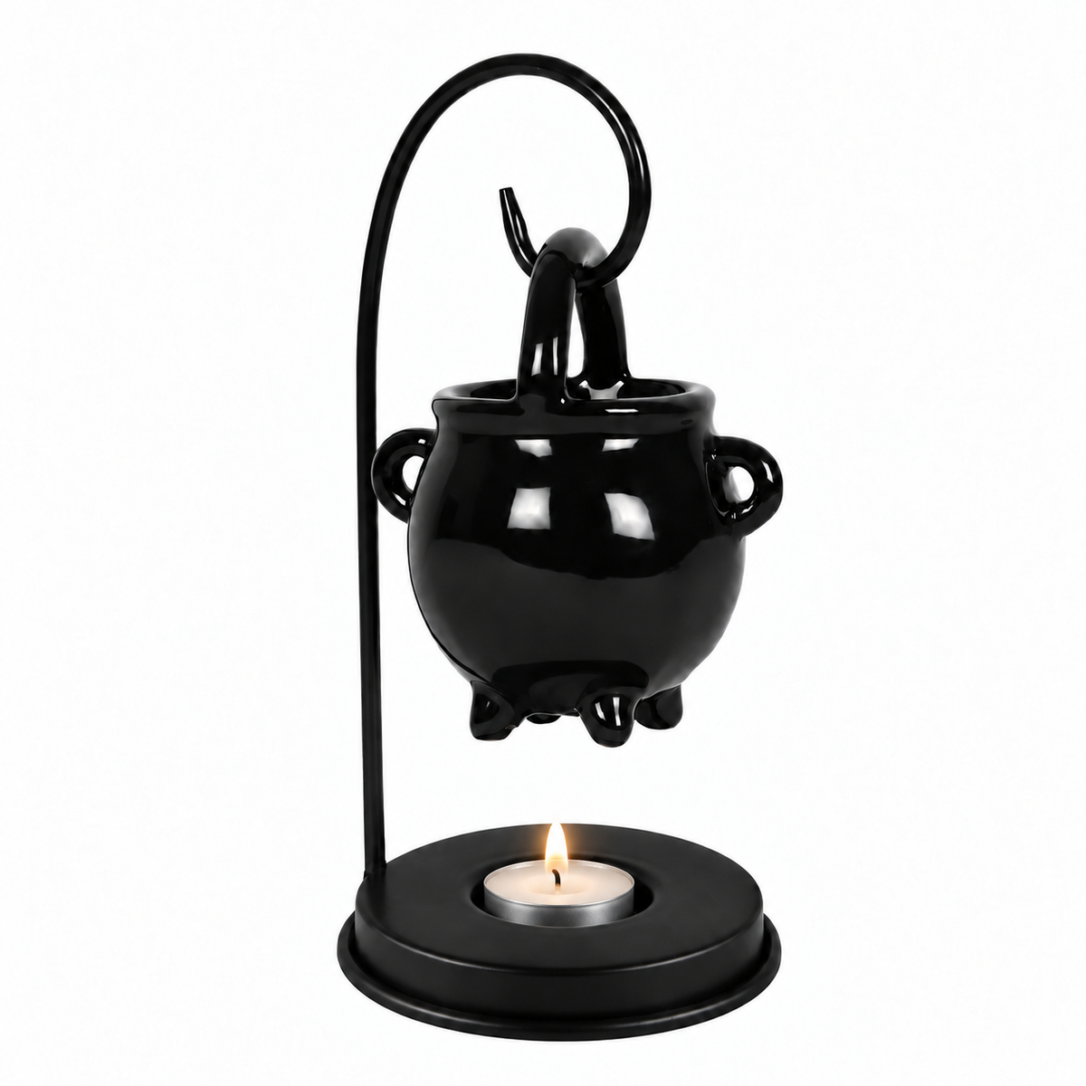 Halloween Hanging Cauldron Oil/Wax Burner Tea Light Holder With Wax Melt Tin & Tea light